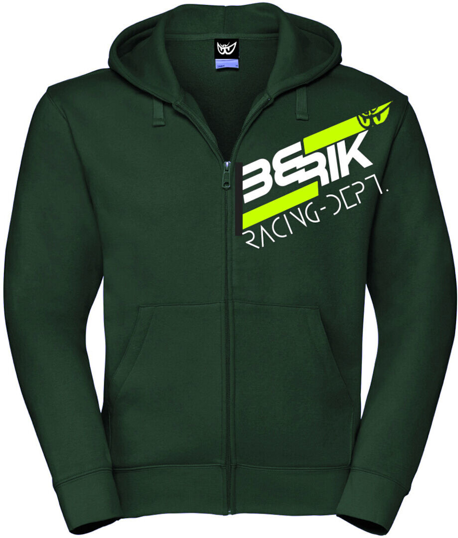 Berik Racing Sudadera con capucha con cremallera - Blanco Verde