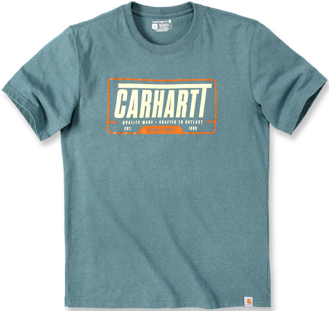 Carhartt Relaxed Fit Heavyweight Graphic Camiseta - Turquesa (S)