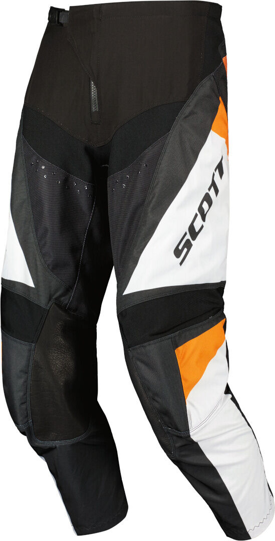 Scott Evo Track Pantalones de motocross - Negro Blanco Naranja (32)