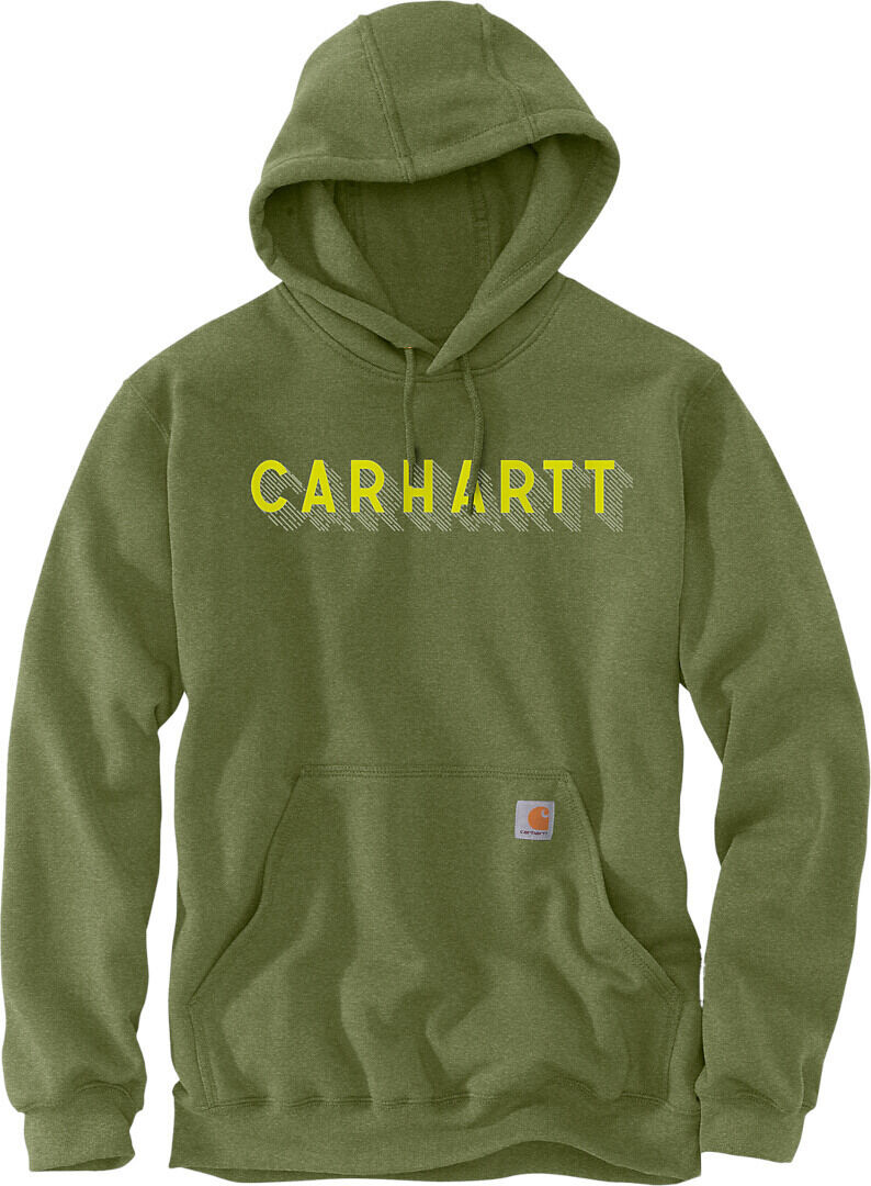 Carhartt Rain Defender Lose Fit Midweight Logo Graphic Sudadera con capucha - Verde (2XL)