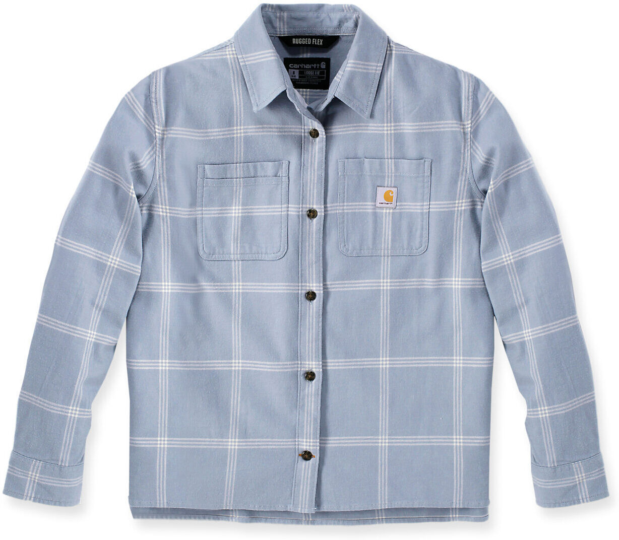 Carhartt Loose Fit Midweight Flannel Camisa Damas - Azul