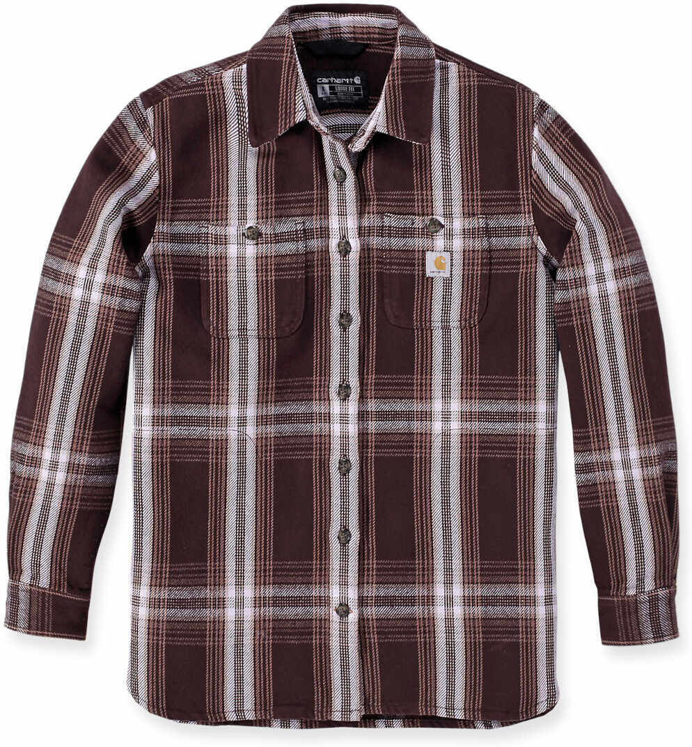 Carhartt Loose Fit Heavyweight Twill Camisa Damas - Lila Marrón