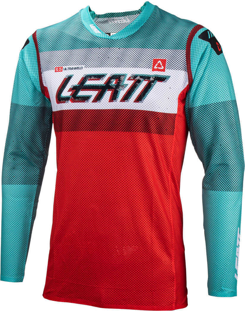 Leatt 5.5 Ultraweld 2024 Maillot de motocross - Rojo Verde Azul