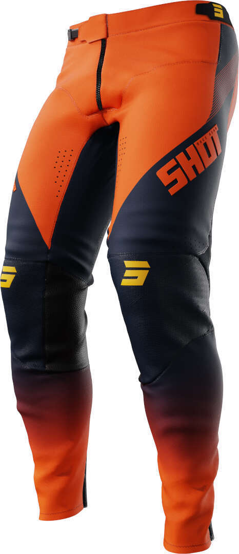 Shot Aerolite Honor Pantalones de motocross - Negro Naranja (38)