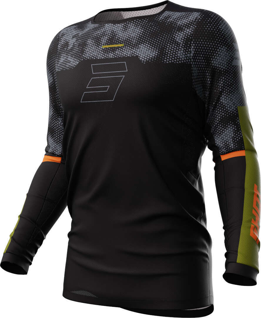 Shot Contact Patrol Maillot de motocross - Negro Naranja (S)