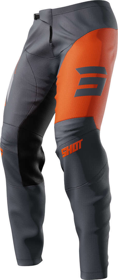 Shot Devo Star Pantalones de motocross - Gris Naranja (30)