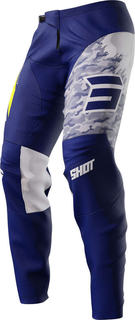 Shot Devo Matrix Pantalones de motocross - Blanco Azul (38)
