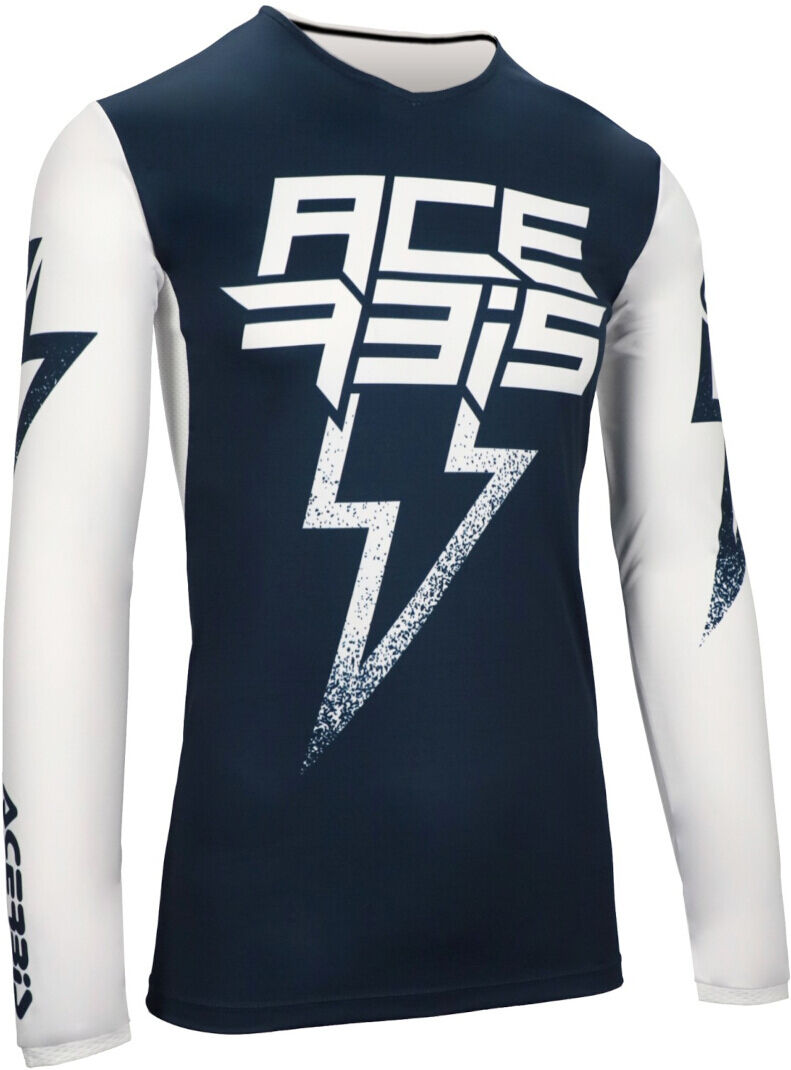 Acerbis X-Flex Blizzard Maillot de motocross - Blanco Azul (S)