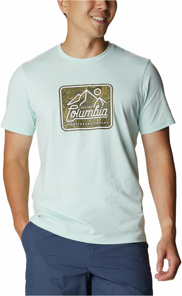 Columbia rapid ridge camiseta montaña manga corta hombre Verde (L)