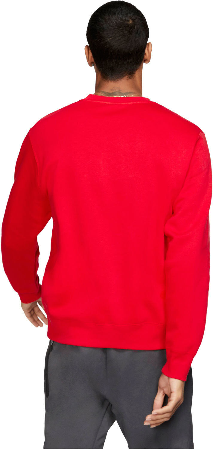 Nike nsw club crw bb sudadera hombre Rojo (XL)