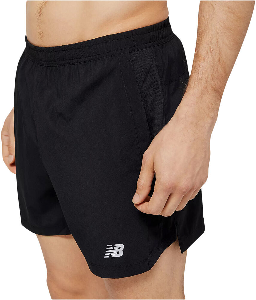 New Balance accelerate 5 inch short pantaloneta técnica hombre Negro (L)