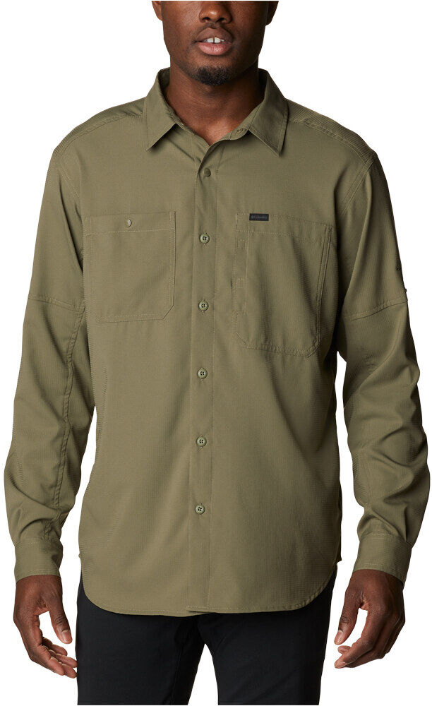 Columbia silver ridge utility lite camisa montaña manga larga hombre Verde (S)