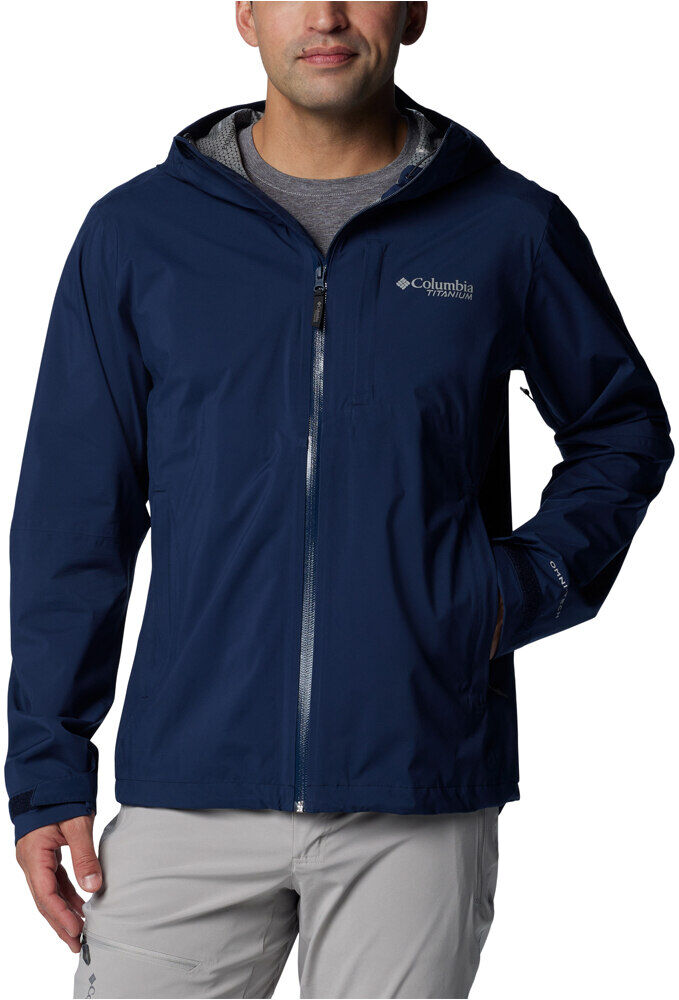 Columbia ampli-dry ii chaqueta impermeable hombre Marino (L)