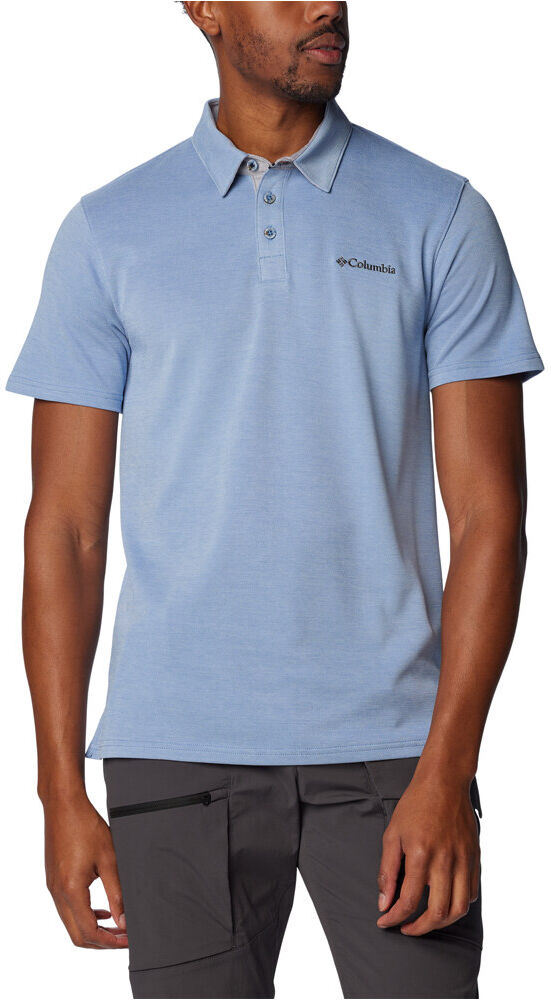 Columbia nelson point camiseta montaña manga corta hombre Marino (L)