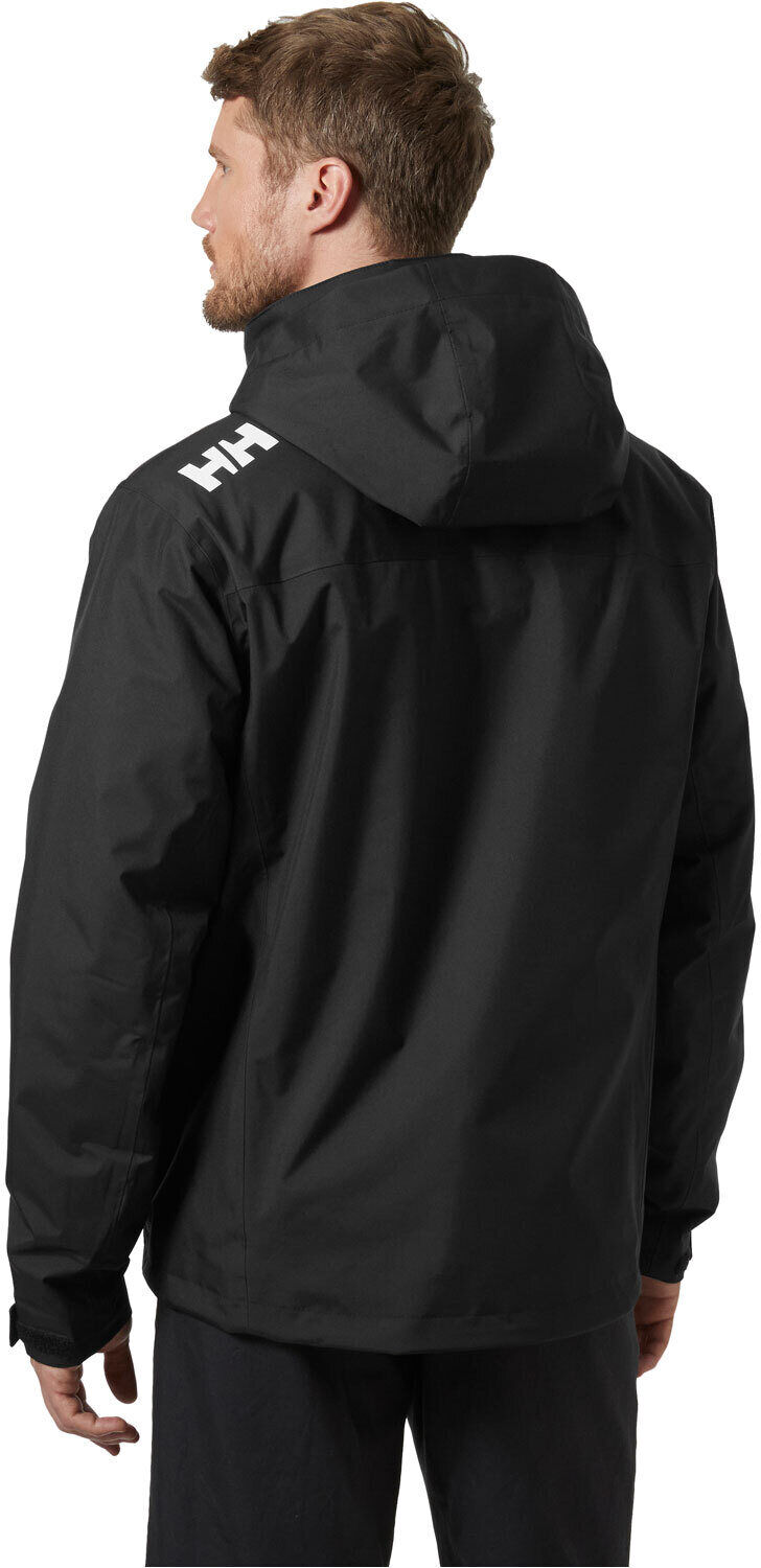 Helly Hansen crew midlayer chaquetas hombre Negro (XXL)