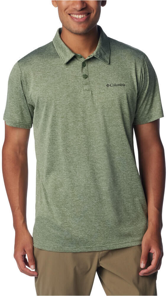 Columbia hike camiseta montaña manga corta hombre Verde (L)