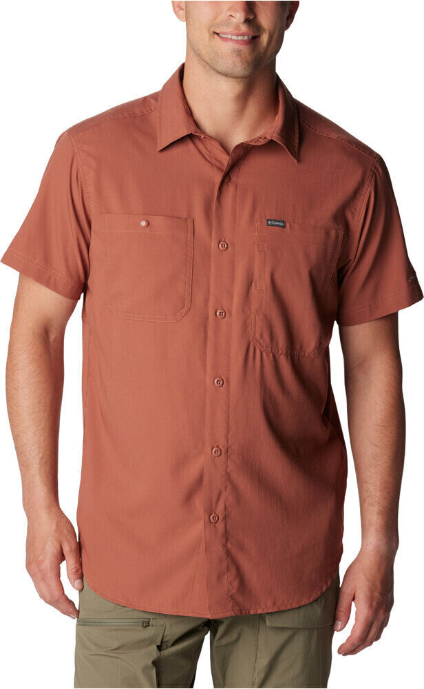 Columbia silver ridge utility camisa montaña manga corta hombre Marron (XXL)