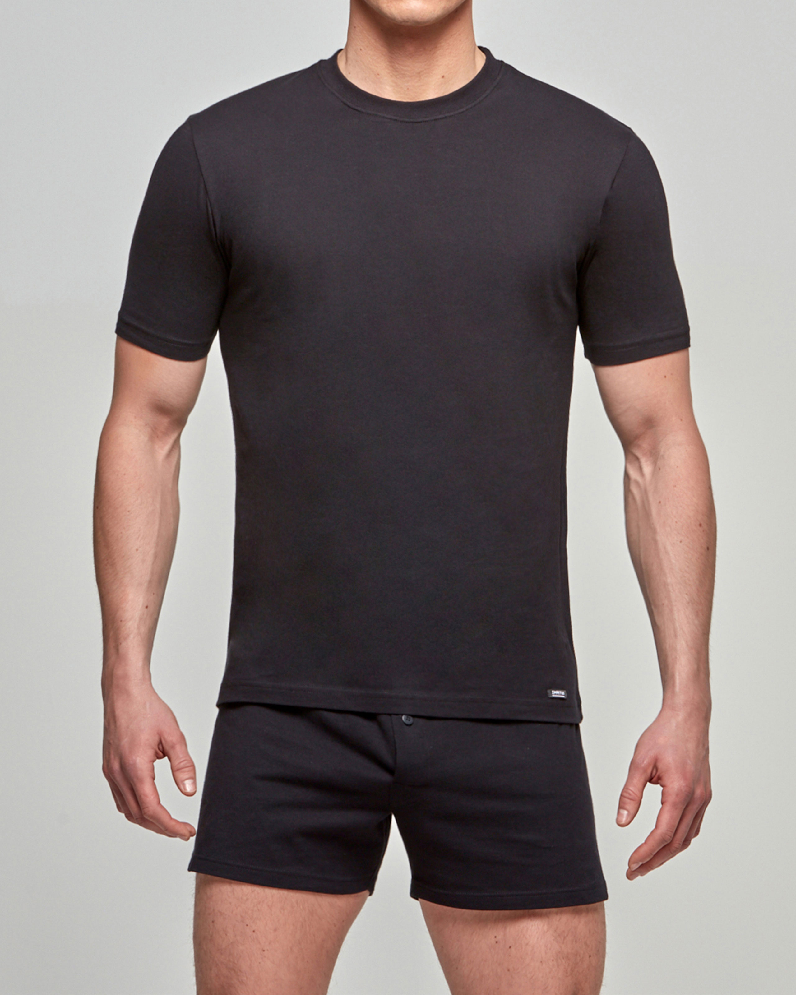 IMPETUS T-shirt de hombre Pure Cotton NEGRO (L)