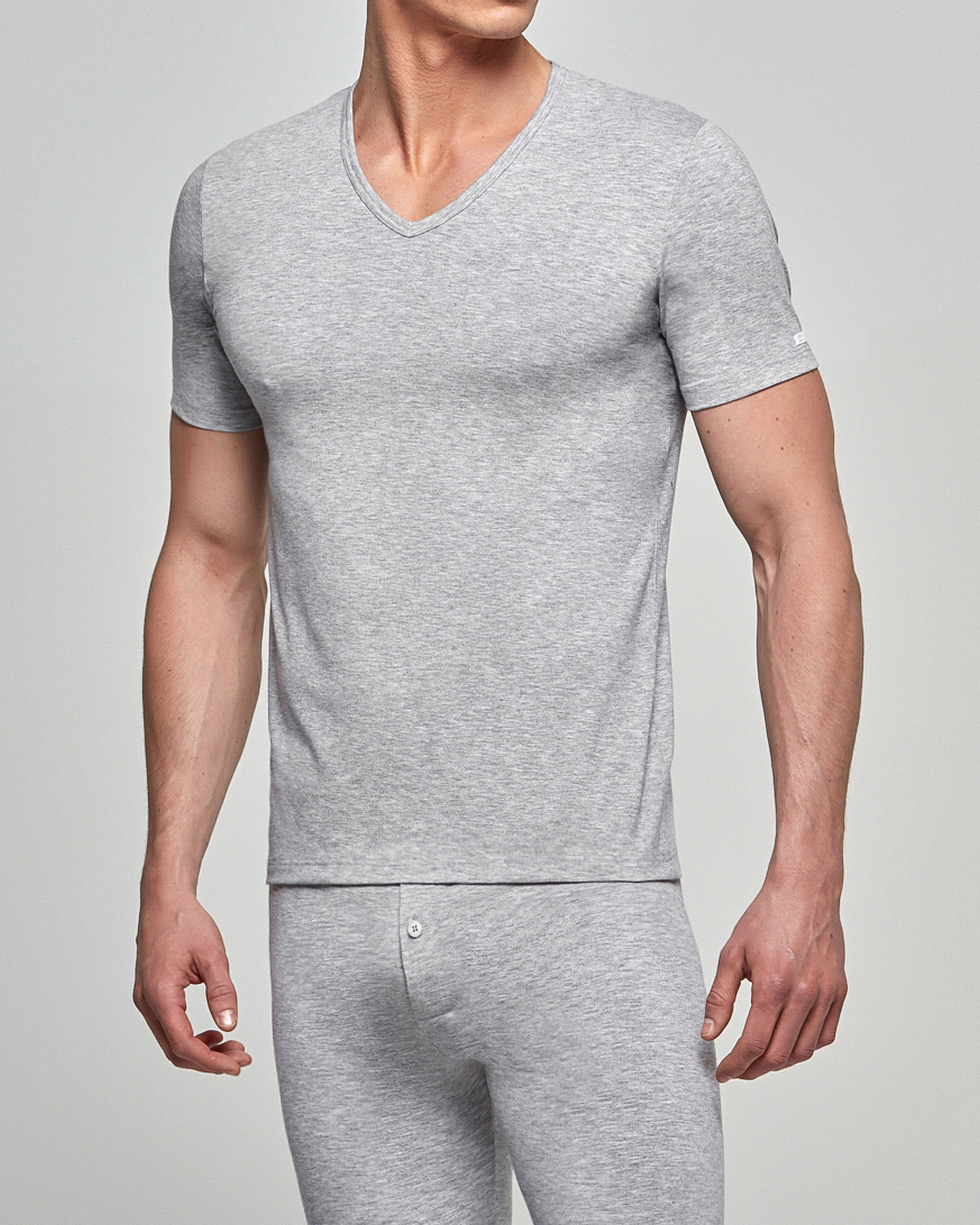 IMPETUS T-shirt de hombre cuello en pico Thermo Gris (L)