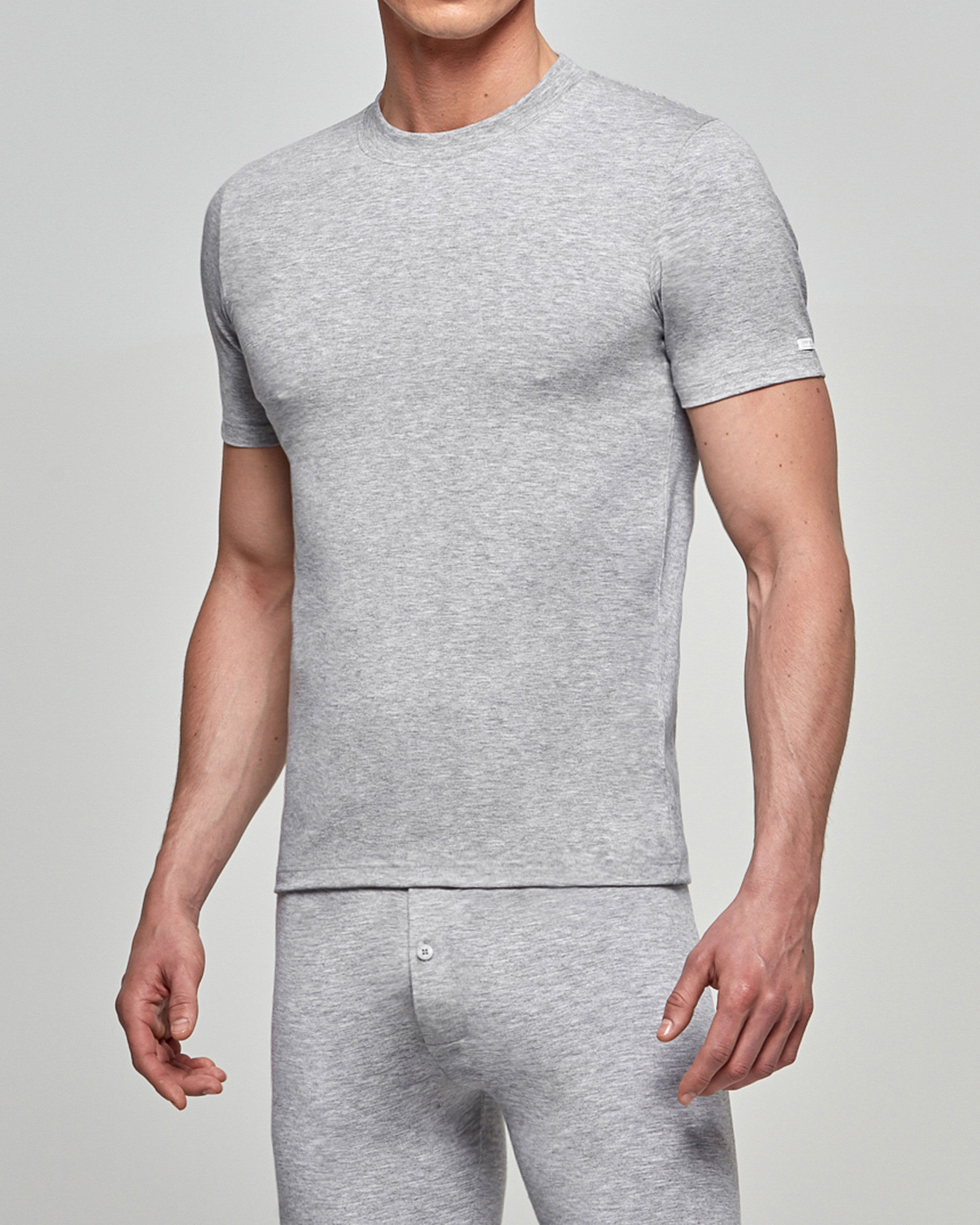 IMPETUS T-shirt de hombre cuello subido Thermo Gris (L)