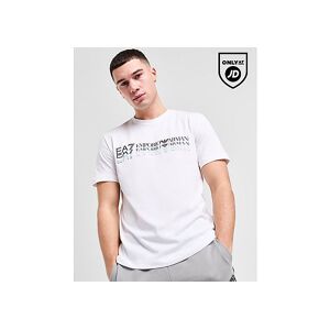 Emporio Armani EA7 Fade Repeat Logo T-Shirt - Mens, White  - White - Size: Large