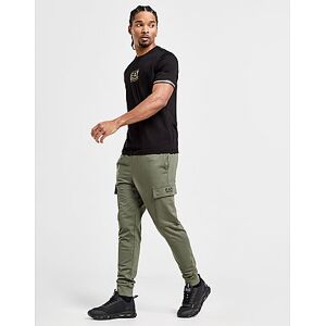 Emporio Armani EA7 Core French Terry Cargo Joggers - Mens, Green  - Green - Size: Small