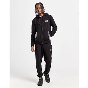 Emporio Armani EA7 7 Lines Full Zip Hooded Tracksuit - Mens, Black  - Black - Size: Extra Small