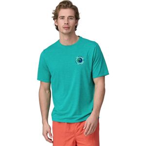 Patagonia Miesten Capilene® Cool Daily Printti T-paita  - Unity Fitz: Subtidal Blue X-Dye - male - Size: L