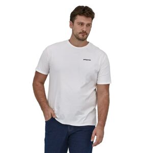 Patagonia Miesten P-6 Mission Organic T-Paita - 100% luomupuuvillaa  - White - male - Size: S