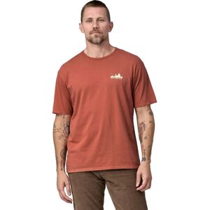 Patagonia miesten '73 Skyline T-paita - 100% luomupuuvillaa  - Burl Red - male - Size: XL