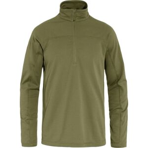 Fjällräven Miesten Abisko Lite Fleece Half Zip -fleecepaita  - Green - male - Size: M