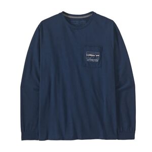 Patagonia Miesten L/S '73 Skyline Pocket Responsibili-Tee  - Lagom Blue - male - Size: M