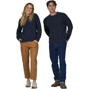 Patagonia Unisex Cable Knit villapaita - Kierrätettyä villaa & nylonia  - New Navy - female - Size: XL