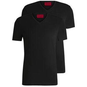 HUGO Two-pack of slim-fit T-shirts in stretch cotton