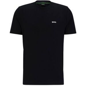 Boss Stretch-cotton T-shirt with contrast logo