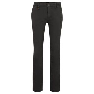 Boss Slim-fit trousers in stretch-cotton satin