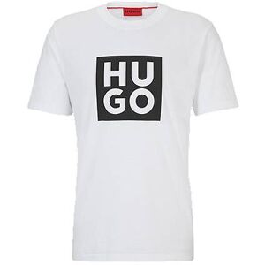 HUGO Organic-cotton T-shirt with logo print