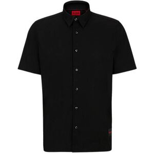 HUGO Relaxed-fit shirt in stretch-cotton canvas