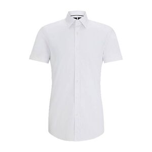 Boss Slim-fit shirt in easy-iron stretch poplin