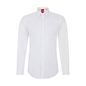 HUGO Slim-fit shirt in cotton-blend poplin