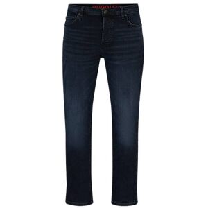 HUGO Tapered-fit jeans in blue-black denim