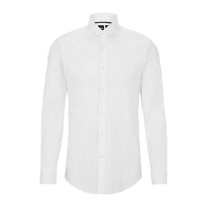 Boss Slim-fit shirt in a stretch-cotton blend