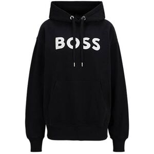 Boss Cotton-blend hoodie with contrast logo