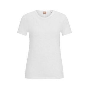 Boss Regular-fit T-shirt in slub cotton