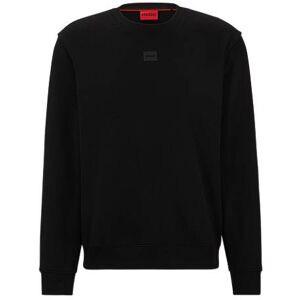 HUGO Cotton-terry sweatshirt with logo detail