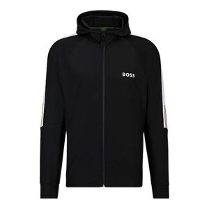 Boss x MATTEO BERRETTINI Regular-fit zip-up hoodie with signature-stripe artwork