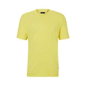 Cotton-blend regular-fit T-shirt with embossed logo