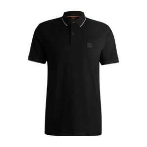 Boss Slim-fit polo shirt in washed stretch-cotton piqué