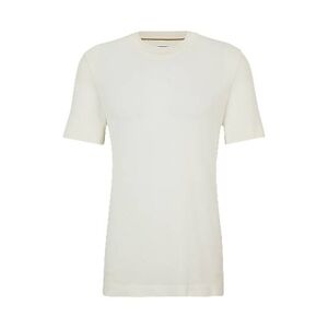 Boss Textured-knit T-shirt in cotton and silk
