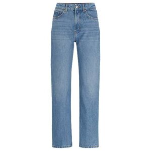 HUGO Relaxed-fit jeans in blue denim